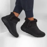 نیم بوت زنانه اسکچرز مدل 144400 GOwalk Arch Fit - Cherish BBK مشکی