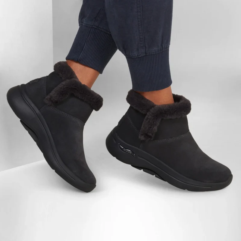 نیم بوت زنانه اسکچرز مدل 144400 GOwalk Arch Fit - Cherish BBK مشکی