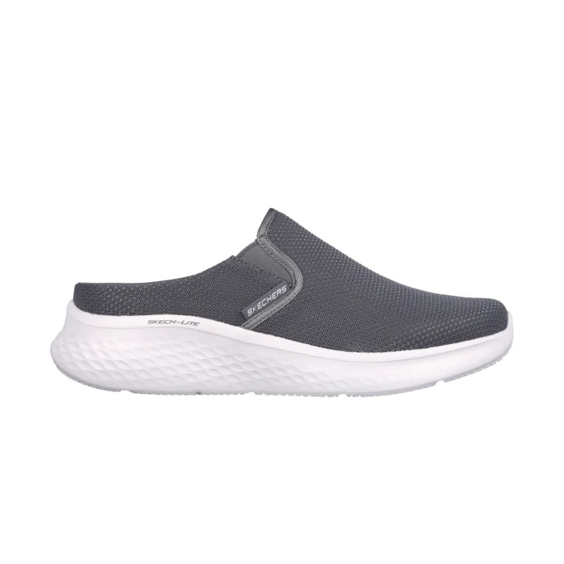 صندل مردانه اسکچرز مدل 232474 Skech Lite Pro Slip On Clogs CHAR طوسی