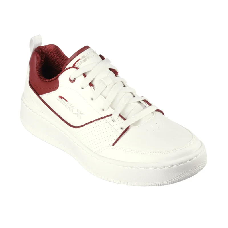 خرید کفش مردانه اسکچرز مدل 232472 Sport Court 92 - Ottoman Skechers WRD سفید قرمز