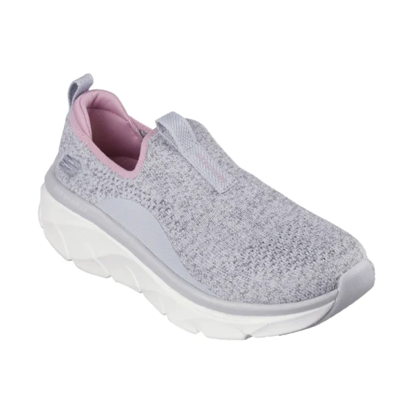 کفش زنانه اسکچرز مدل 150092 GYPK Skechers Relaxed Fit: D'Lux Walker 2.0 - Bold State طوسی صورتی