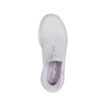 کفش زنانه بدون بند طوسی سکچرز مدل 150099 LGLV Skechers Slip-ins RF: D'Lux Walker 2.0