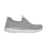 کفش طوسی بدون بند زنانه اسکچرز مدل 100693 GRY Graceful - Good Vibe Skechers