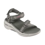صندل زیتونی زنانه اسکچرز مدل 140256 OLV Skechers GO WALK Arch Fit - Affinity