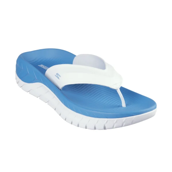 خرید دمپایی آبی انگشتی مردانه اسکچرز مدل 229018 WBL Go Recover Sandal از نمایندگی اسکیچرز