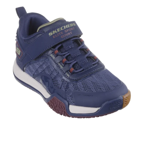 خرید کفش سرمه‌ای پسرانه اسکچرز مدل 403968L NVMT Elite Sport Court Skechers راحتی از ایران اسکیچرز