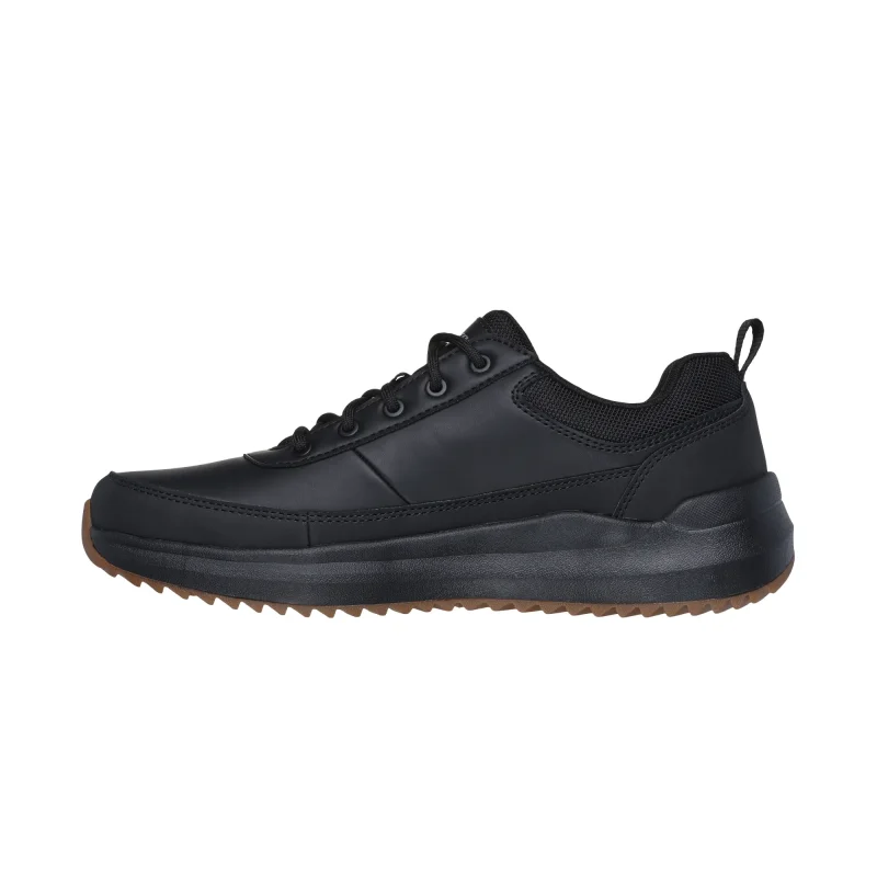 خرید کفش چرم طبیعی مشکی مردانه اسکچرز مدل 210929 BLK Parnell - Grath Skechers اورجینال