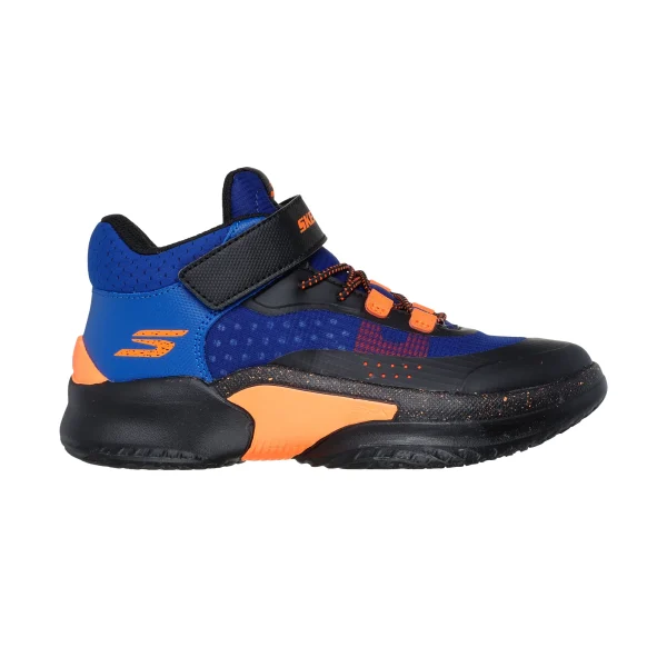 خرید کفش مشکی آبی ساق‌دار پسرانه اسکچرز مدل 406068L BLBK SKX Court Hype - Hooper-Hero از نمایندگی اسکیچرز
