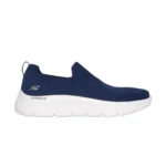 خرید کفش بدون بند سرمهای زنانه اسکچرز مدل 124833 NVW GO WALK Flex - Elani Skechers اورجینال جورابی