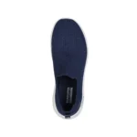 خرید کفش بدون بند سرمهای زنانه اسکچرز مدل 124833 NVW GO WALK Flex - Elani Skechers اورجینال جورابی