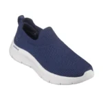 خرید کفش بدون بند سرمهای زنانه اسکچرز مدل 124833 NVW GO WALK Flex - Elani Skechers اورجینال جورابی