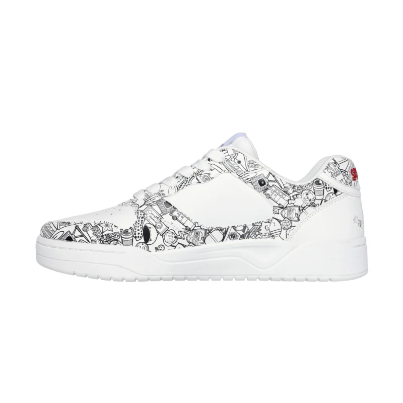 قیمت و خرید کفش سفید مردانه اسکچرز مدل 183902 WHT Koopa - Spy x Family Skechers اورجینال طرح انیمه از ایران اسکیچرز