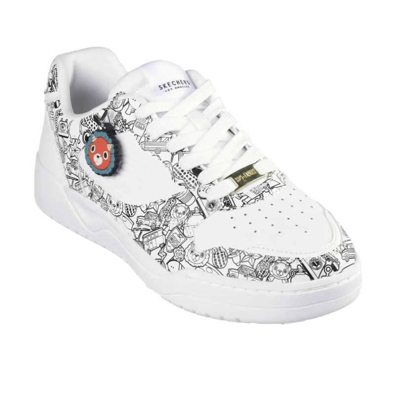 قیمت و خرید کفش سفید مردانه اسکچرز مدل 183902 WHT Koopa - Spy x Family Skechers اورجینال طرح انیمه از ایران اسکیچرز