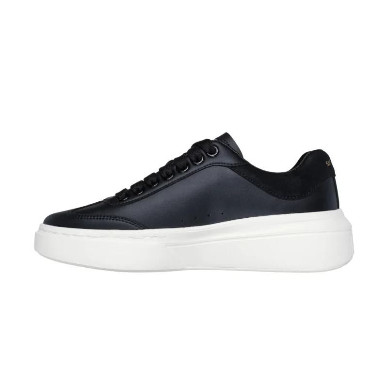 قیمت و خرید کفش چرم زنانه مشکی زیره سفید اسکچرز مدل 185060 BLK Cordova Classic - Best Behaviour Skechers سایت ایران اسکیچرز