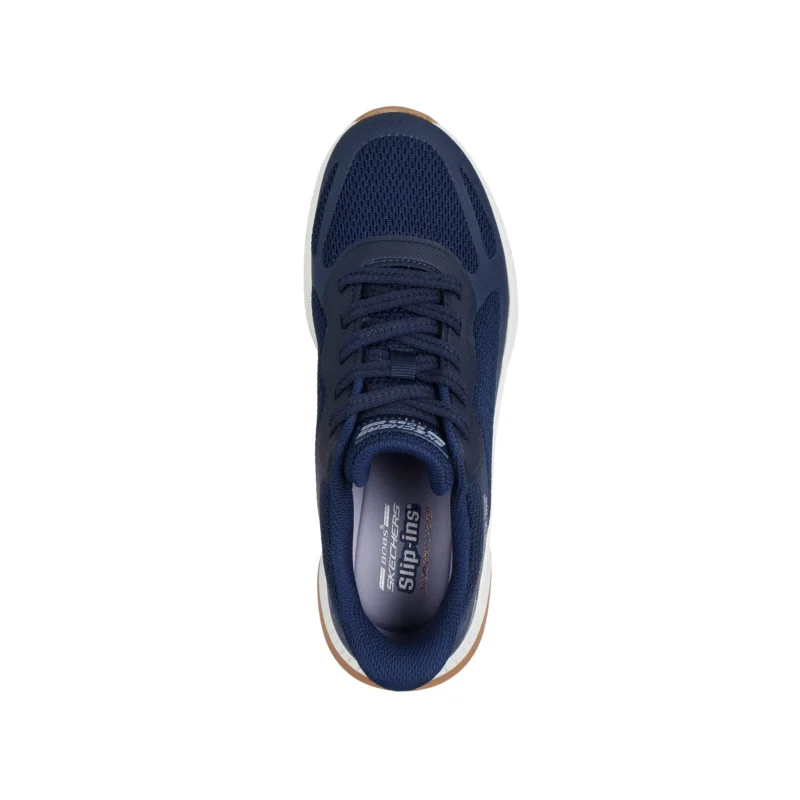 قیمت و خرید کفش روزمره سورمه‌ای زنانه اسکچرز مدل 117624 NVY Slip-ins: BOBS Squad 4 - Staple Look Skechers اورجینال آسان پوش از ایران اسکیچرز