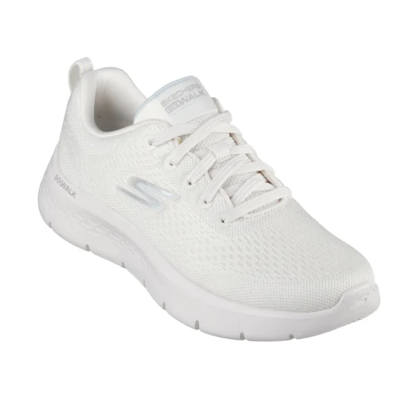 قیمت و خرید کفش بندی شیری سفید زنانه اسکچرز مدل 124830 NTLB Go Walk Flex - Kali Skechers اورجینال از نمایندگی تهران