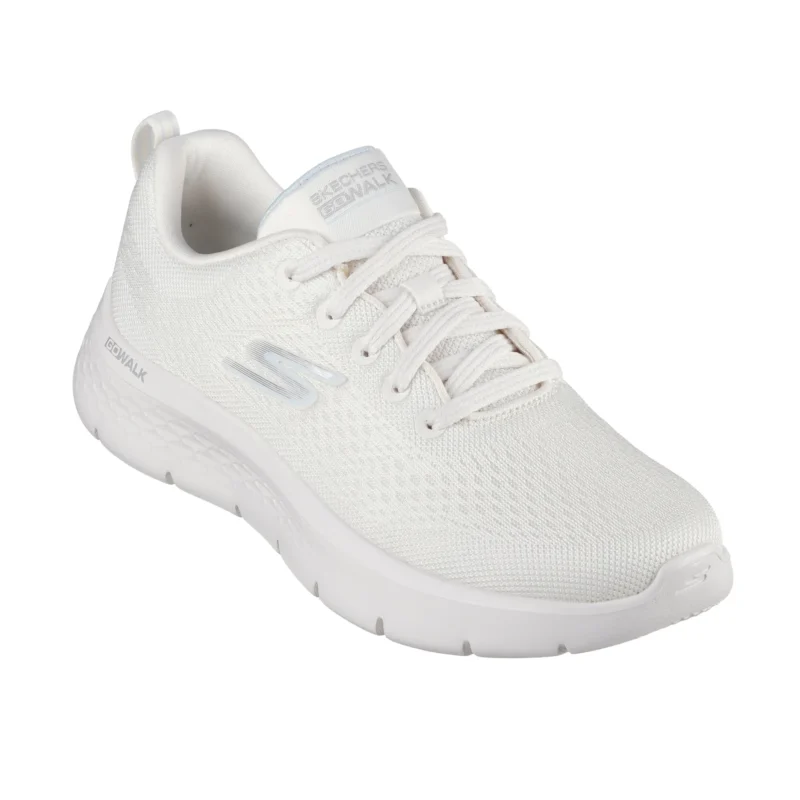 قیمت و خرید کفش بندی شیری سفید زنانه اسکچرز مدل 124830 NTLB Go Walk Flex - Kali Skechers اورجینال از نمایندگی تهران