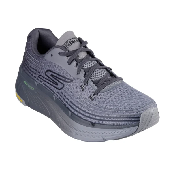خرید کفش طوسی رانینگ مردانه اسکچرز مدل 220835 CHAR Max Cushioning Premier 2.0 - Vivid 2.0 از ایران اسکیچرز