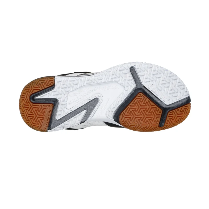 خرید کفش مشکی سفید پسرانه اسکچرز مدل 403968L BKW Elite Sport Court راحتی از اسکیچرز یوسف آباد