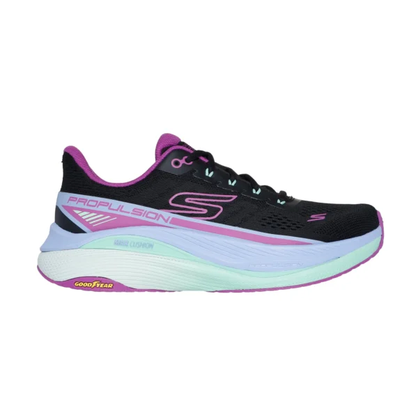 خرید کفش رانینگ مشکی زنانه اسکچرز مدل 128901 BKPR Max Cushioning Propulsion از ایران اسکیچرز