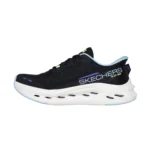 خرید کفش مشکی آبی رانینگ اورجینال زنانه اسکچرز مدل 129400 BKBL Slip-ins: Max Cushioning Glide-Step از ایران اسکیچرز