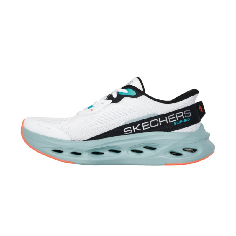 خرید کفش سفید مردانه اسکچرز مدل 220421 WMLT Slip-ins: Max Cushioning Glide-Step - Advert مناسب ایستادن طولانی مدت و روزمره از ایران اسکیچرز