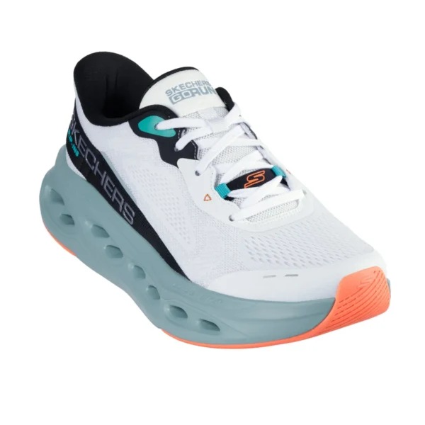 خرید کفش سفید مردانه اسکچرز مدل 220421 WMLT Slip-ins: Max Cushioning Glide-Step - Advert مناسب ایستادن طولانی مدت و روزمره از ایران اسکیچرز