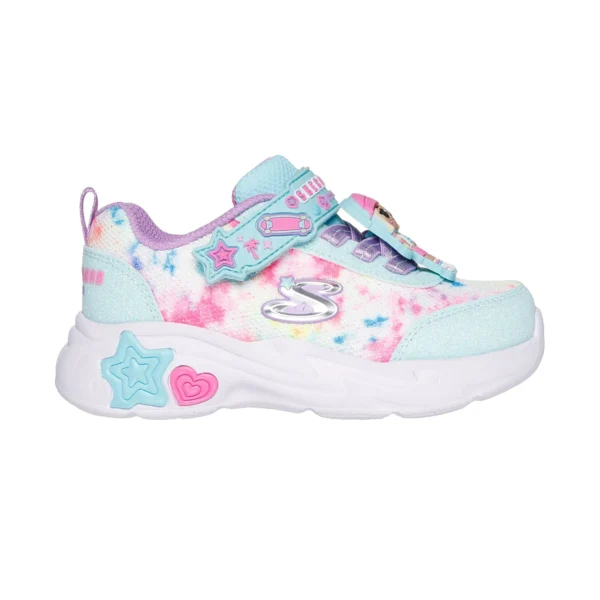 خرید کفش سفید خردسال دخترانه اسکچرز مدل 302214N MTMT Snuggle Sneaks - Skech Squad از ایران اسکیچرز
