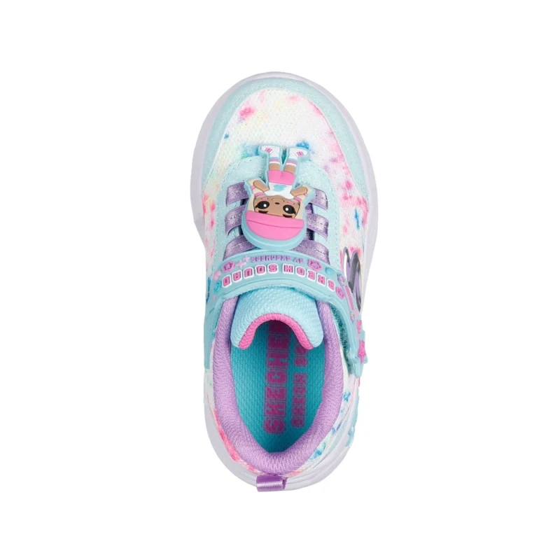 خرید کفش سفید خردسال دخترانه اسکچرز مدل 302214N MTMT Snuggle Sneaks - Skech Squad از ایران اسکیچرز