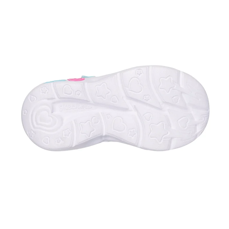 خرید کفش سفید خردسال دخترانه اسکچرز مدل 302214N MTMT Snuggle Sneaks - Skech Squad از ایران اسکیچرز