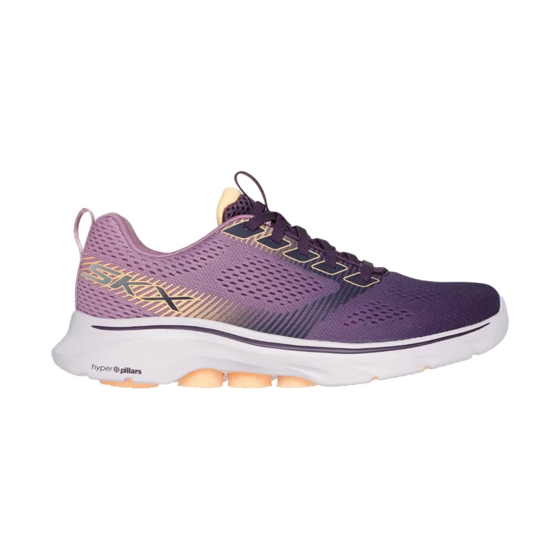 خرید کفش زنانه صورتی بندکشی اورجینال مناسب پیاده روی اسکچرز مدل 125251 PLUM Go Walk 7 - Hailey از ایران اسکیچرز