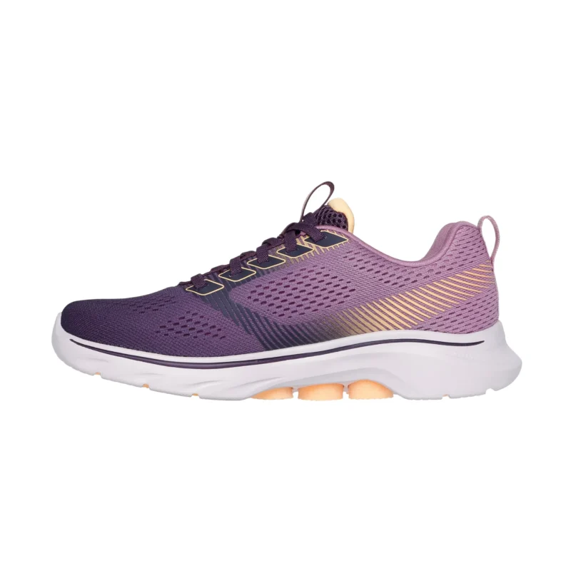 خرید کفش زنانه صورتی بندکشی اورجینال مناسب پیاده روی اسکچرز مدل 125251 PLUM Go Walk 7 - Hailey از ایران اسکیچرز