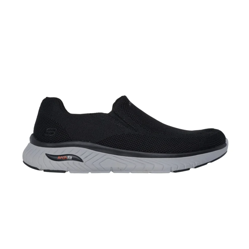 خرید کفش مشکی بدون بند اسکچرز مدل 205345 BLK Relaxed Fit: Arch Fit Crosser - Locke از ایران اسکیچرز