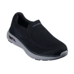 خرید کفش مشکی بدون بند اسکچرز مدل 205345 BLK Relaxed Fit: Arch Fit Crosser - Locke از ایران اسکیچرز