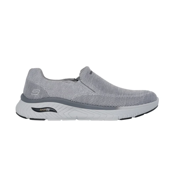 خرید کفش طوسی بدون بند اسکچرز مدل 205345 GRY Relaxed Fit: Arch Fit Crosser - Locke از نمایندگی اسکیچرز