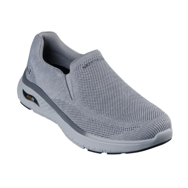 خرید کفش طوسی بدون بند اسکچرز مدل 205345 GRY Relaxed Fit: Arch Fit Crosser - Locke از نمایندگی اسکیچرز