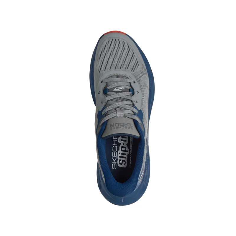 خرید کفش طوسی رانینگ مردانه اسکچرز اورجینال مدل 220421 GYNV Slip-ins: Max Cushioning Glide-Step - Advert از نمایندگی اسکیچرز