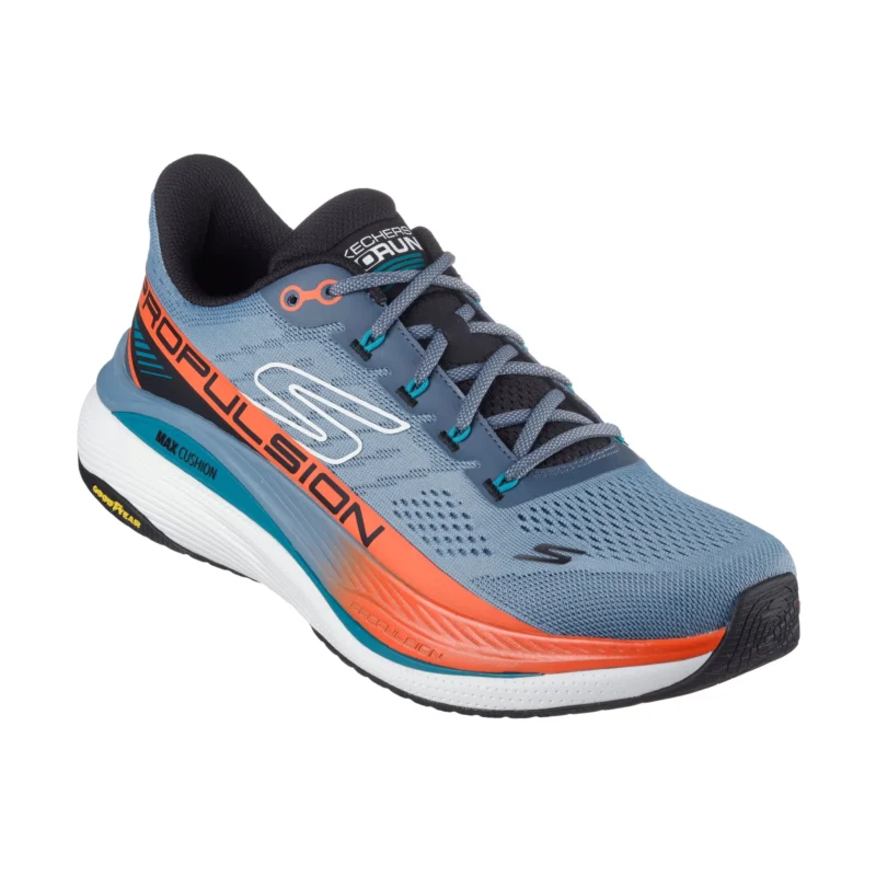 خرید کفش آبی مردانه اسکچرز رانینگ اورجینال مدل 220509 SLT Max Cushioning Propulsion از نمایندگی اسکیچرز