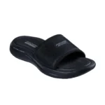خرید دمپایی مشکی راحت مردانه اسکچرز 232983 BBK Bounder 2.0 Sandal - Lozy از نمایندگی اسکیچرز