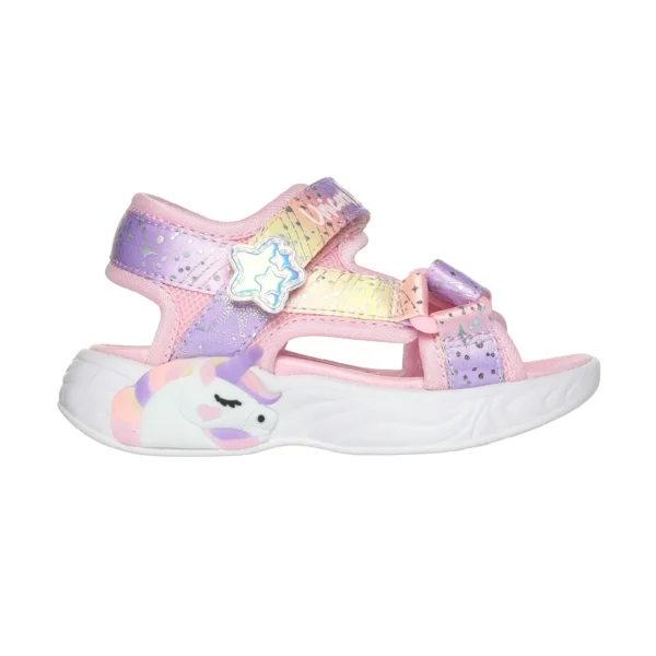 صندل دخترانه اسکچرز مدل 302682N LPMT Slights Unicorn Dreams Sandal - Majestic Bliss صندل اورجینال دخترانه اسکیچرز صورتی