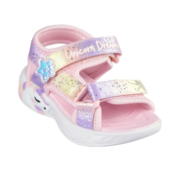صندل دخترانه اسکچرز مدل 302682N LPMT Slights Unicorn Dreams Sandal - Majestic Bliss صندل اورجینال دخترانه اسکیچرز صورتی